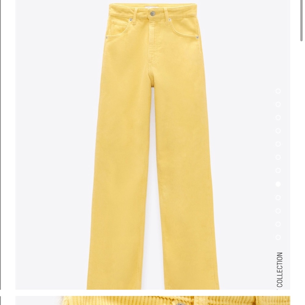 ZARA NWT WIDE LEG CORDUROY PANTS